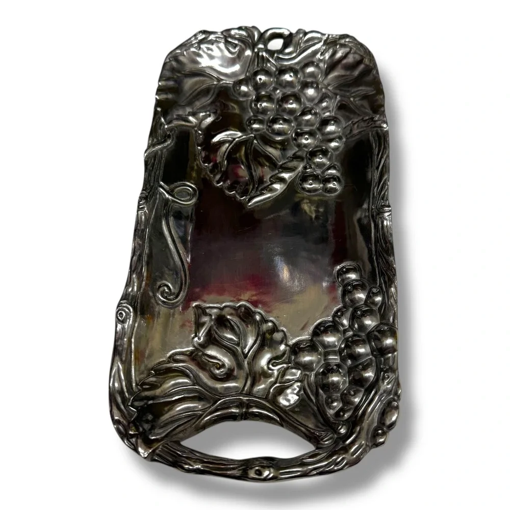 Arthur Court Grapevine Tray Handle‎ Dish Aluminum Bread Serveware Decor